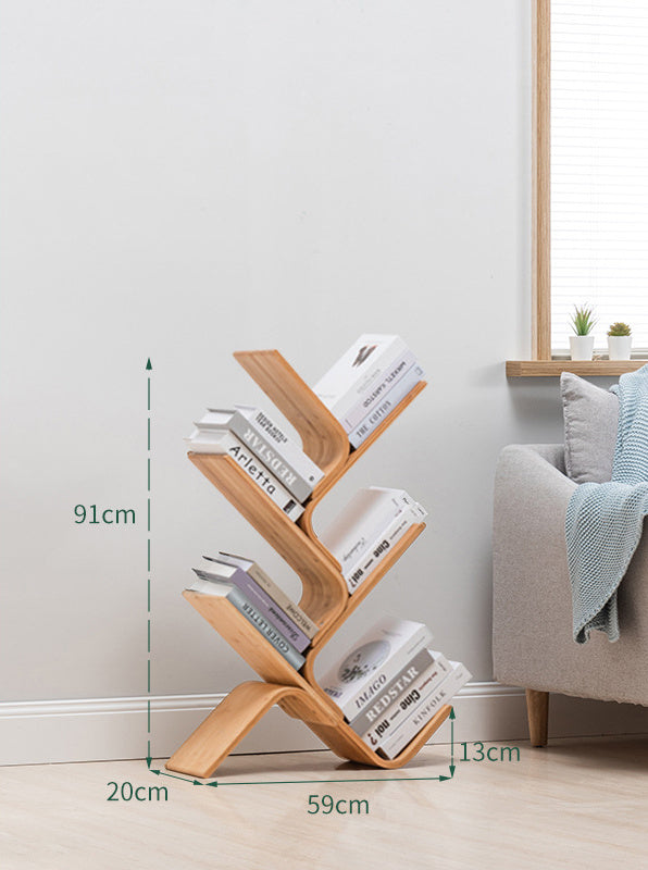 Bamboo Floor Bookshelf (Multiple Layers)