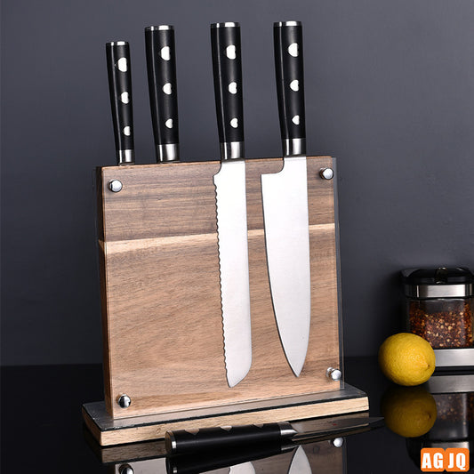 Magnetic Absorption Bamboo Knife Holder