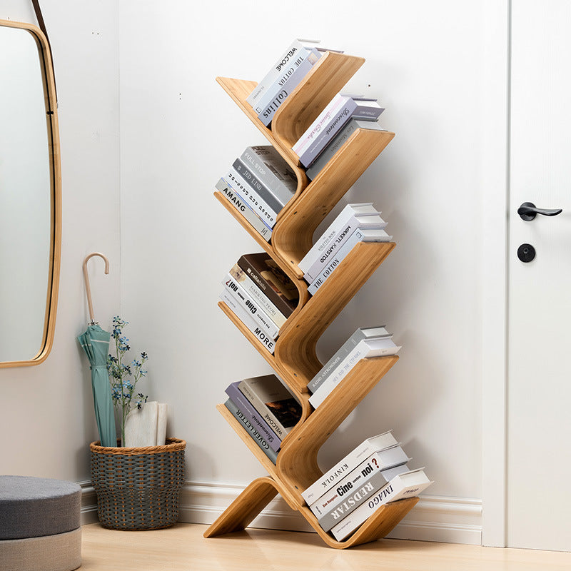 Bamboo Floor Bookshelf (Multiple Layers)